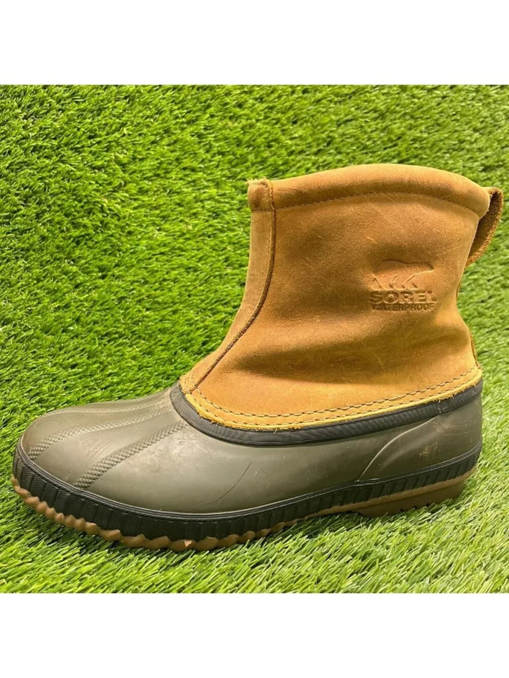 Sorel Cheyanne Premium Mens Size 8 Brown Waterproof Pull On Winter Duck Boots
